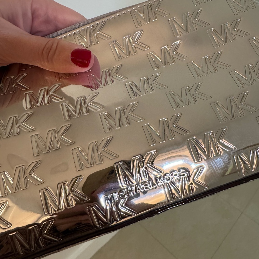 Michael Kors Silver Shoulder Bag - Picture 2 of 4